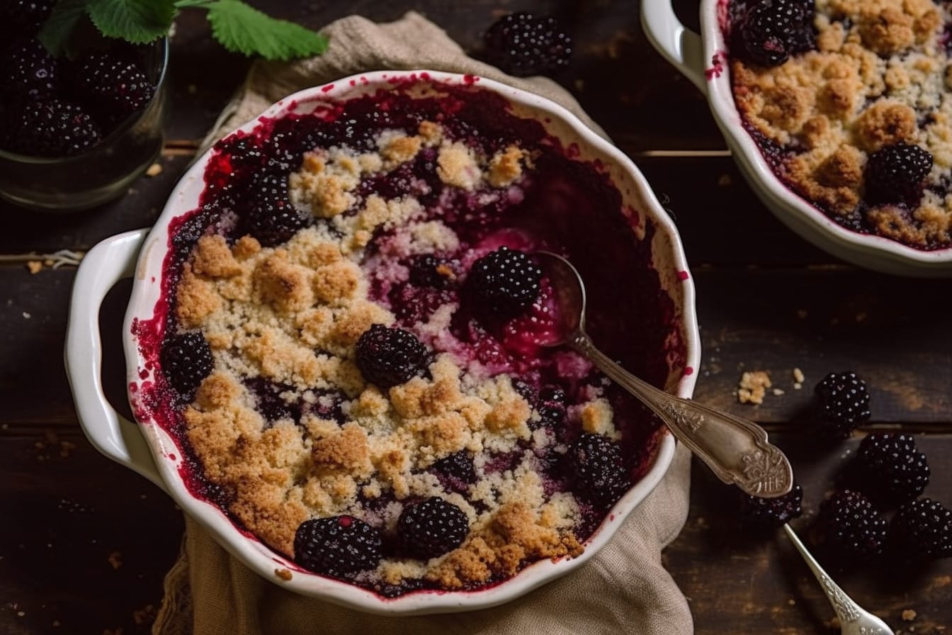 Perfect Low-Carb Blackberry Cobbler